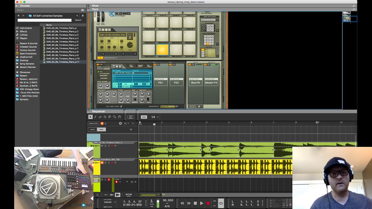 HipHop Vinyl Spin Effect in Propellerhead Reason