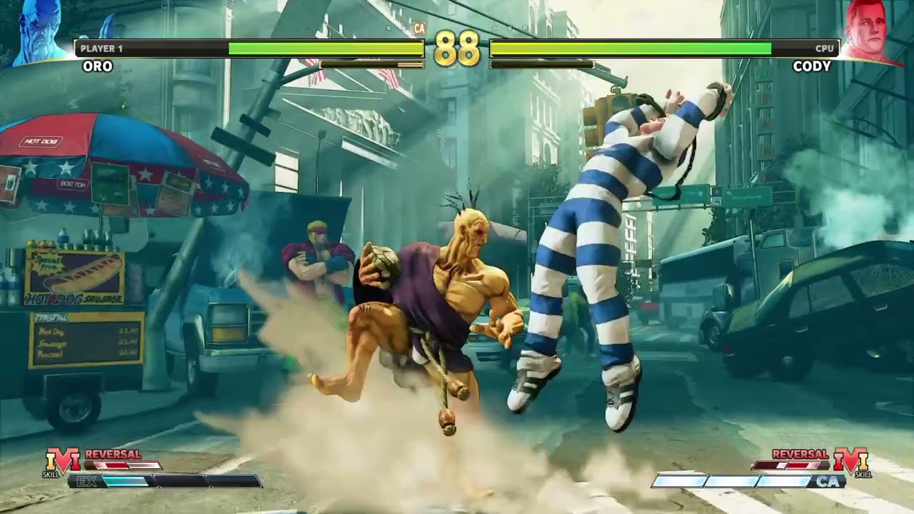 STREET FIGHTER V Oro vs Cody
