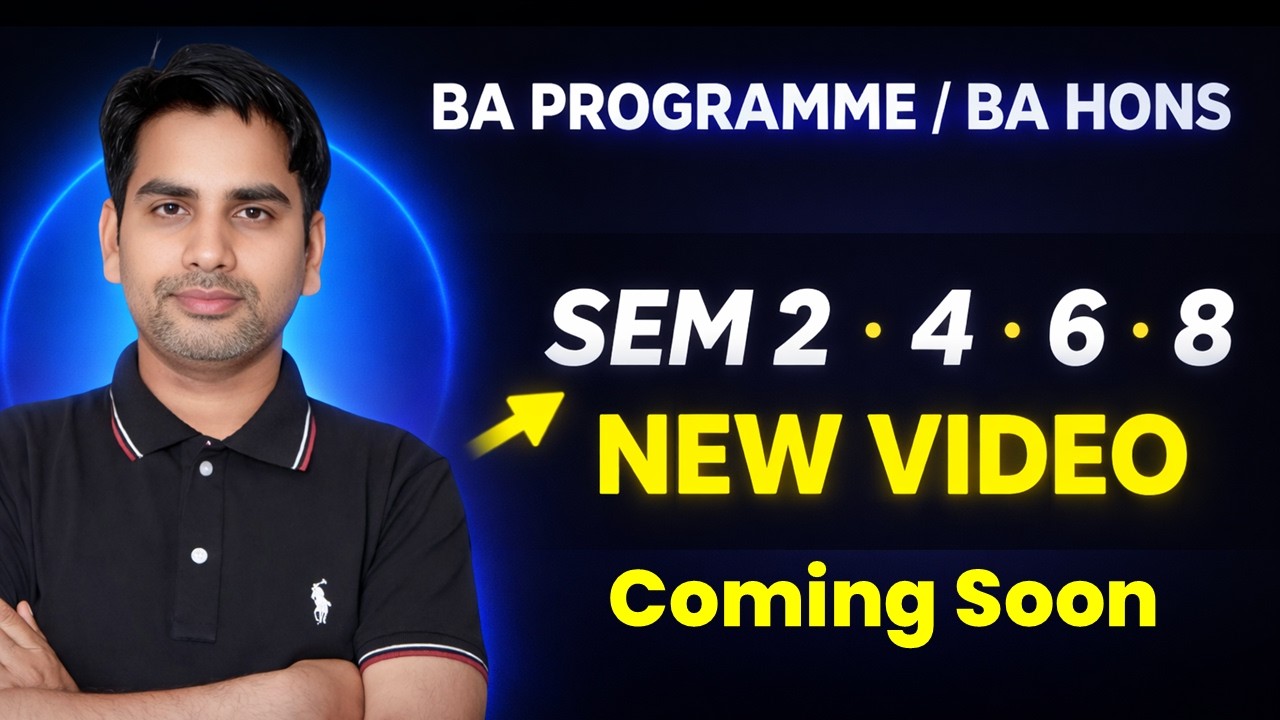 BA Students Big Update 🎯 | New Video Coming Soon / All Semesters