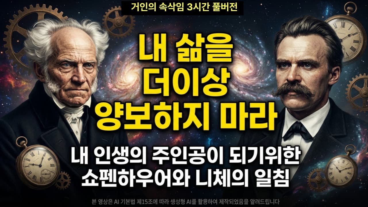 인생이 허무하고 힘들 때 반드시 들어야 할 말 | 쇼펜하우어, 니체의 명언 모음