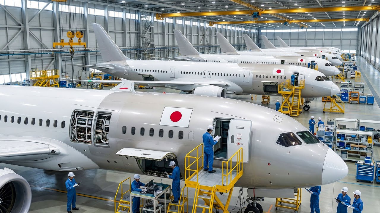 【工場見学】日本の民間航空機製造工程｜組立から検査まで