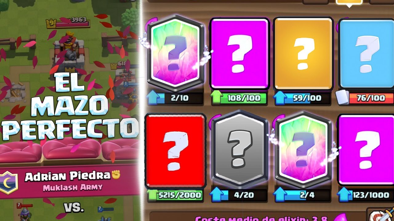 ¡¡ COMO CREAR TU MAZO PERFECTO!! TRUCOS Y SECRETOS TOP- CLASH ROYALE CON ADRIAN PIEDRA