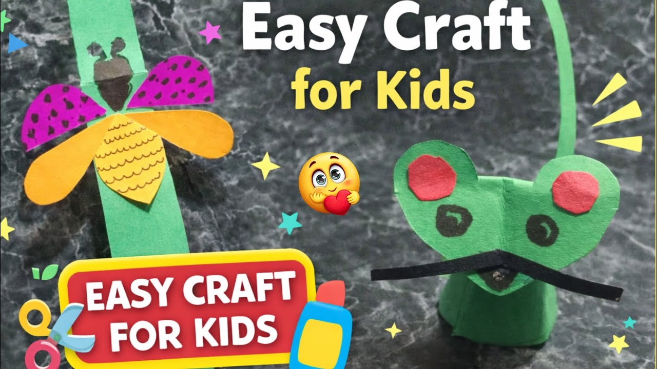 Easy Paper Craft for Kids | Simple & Fun DIY#diy #craft #craftathome #kids 