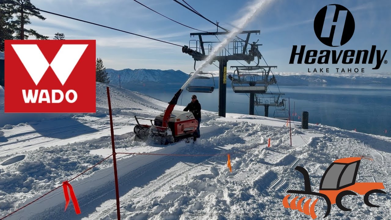 WADO 45hp Walkbehind Snowblower at Heavenly Ski Resort: Lake Tahoe