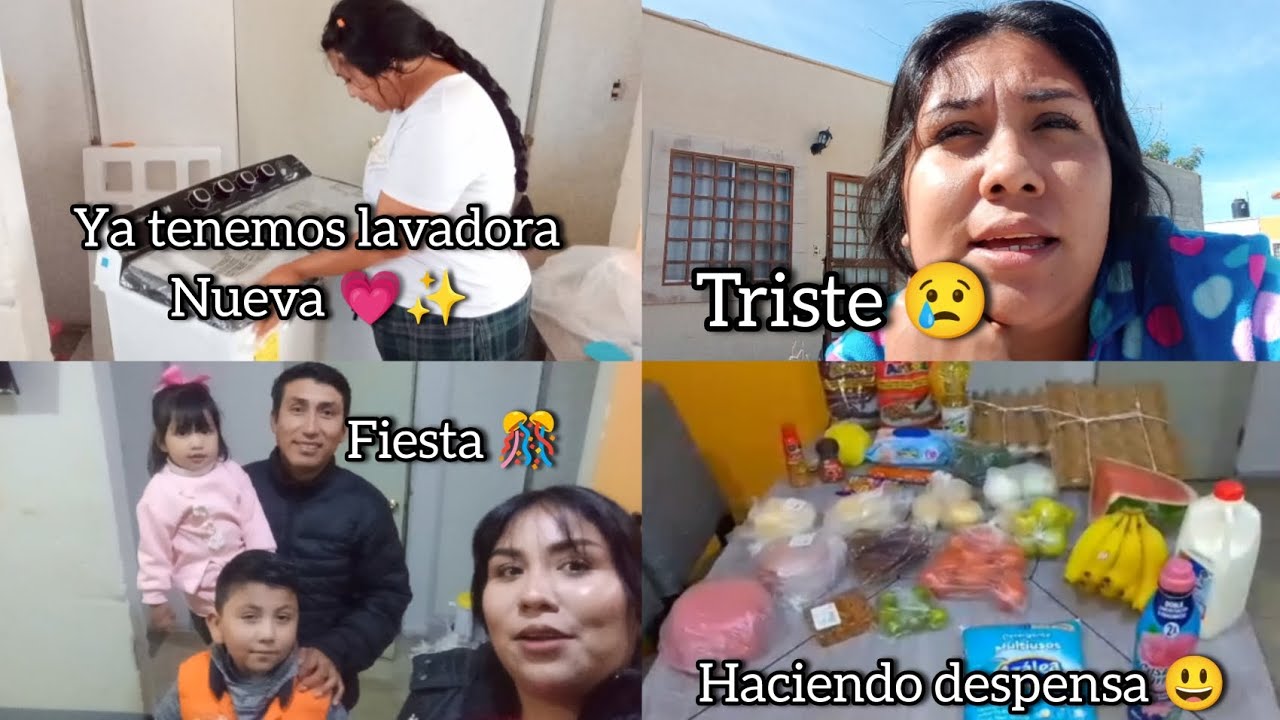 Ya tenemos lavadora nueva ✨💗 ando un poco triste 😢😢