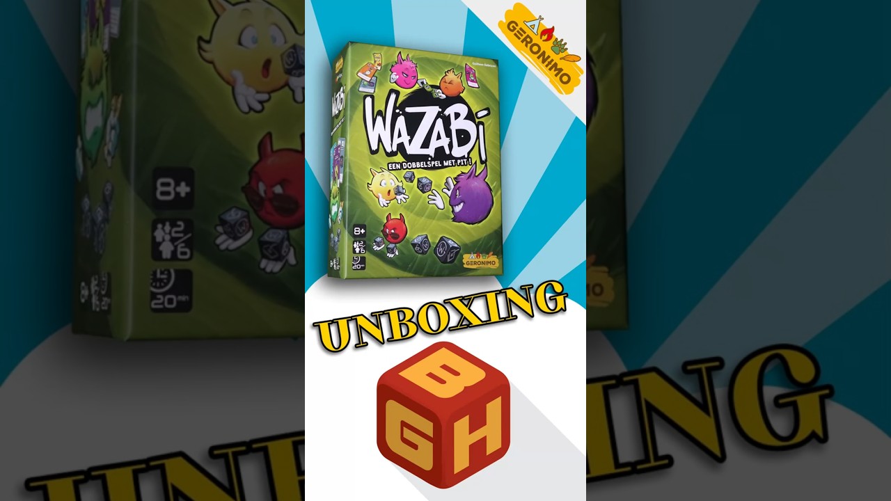Board Game Heaven Unboxing 221: Wazabi (Geronimo Games)