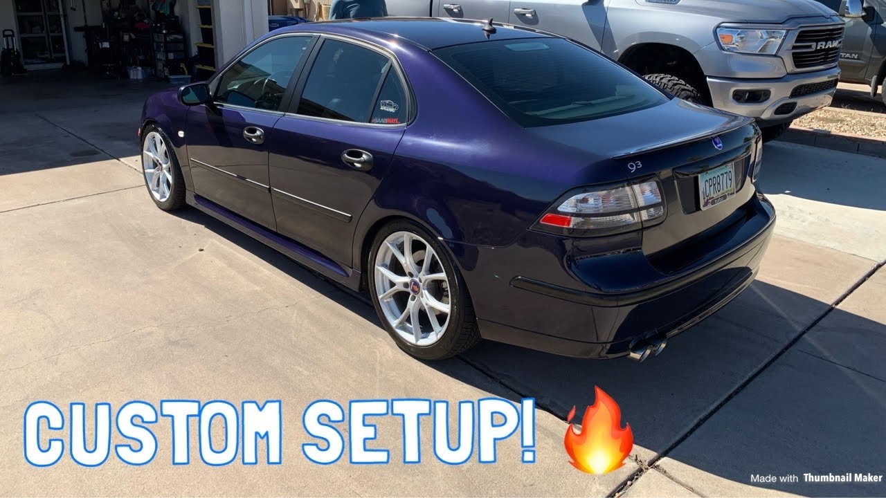 Saab 9-3 2.0T Custom Exhaust Compilation!