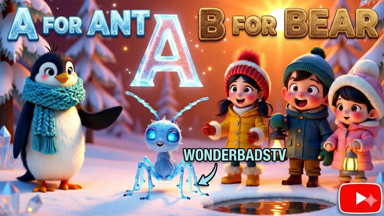 “Alfabet phonics song for Kids 🐜 A for Ant 🐻 B for Bear | Fun Alphabet Video for Children”