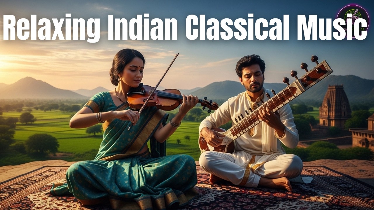 Relaxing Indian Classical Music – Peaceful Violin & Sitar Instrumental with Tabla
