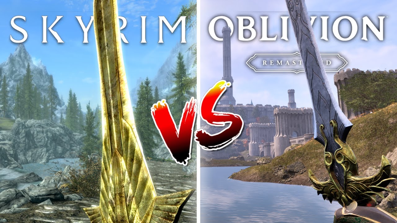 Skyrim vs Oblivion Remastered - Direct Comparison