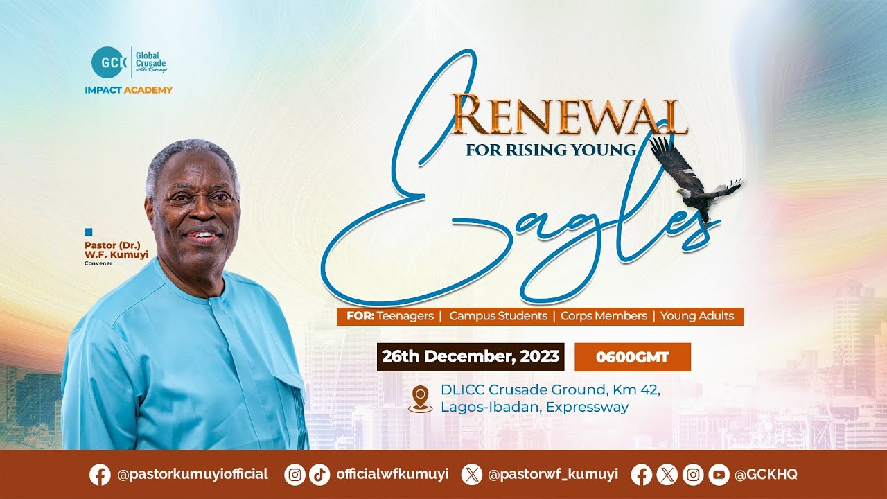 Gracious Emmanuel for Soaring Heavenward Eagles || Pastor W.F Kumuyi