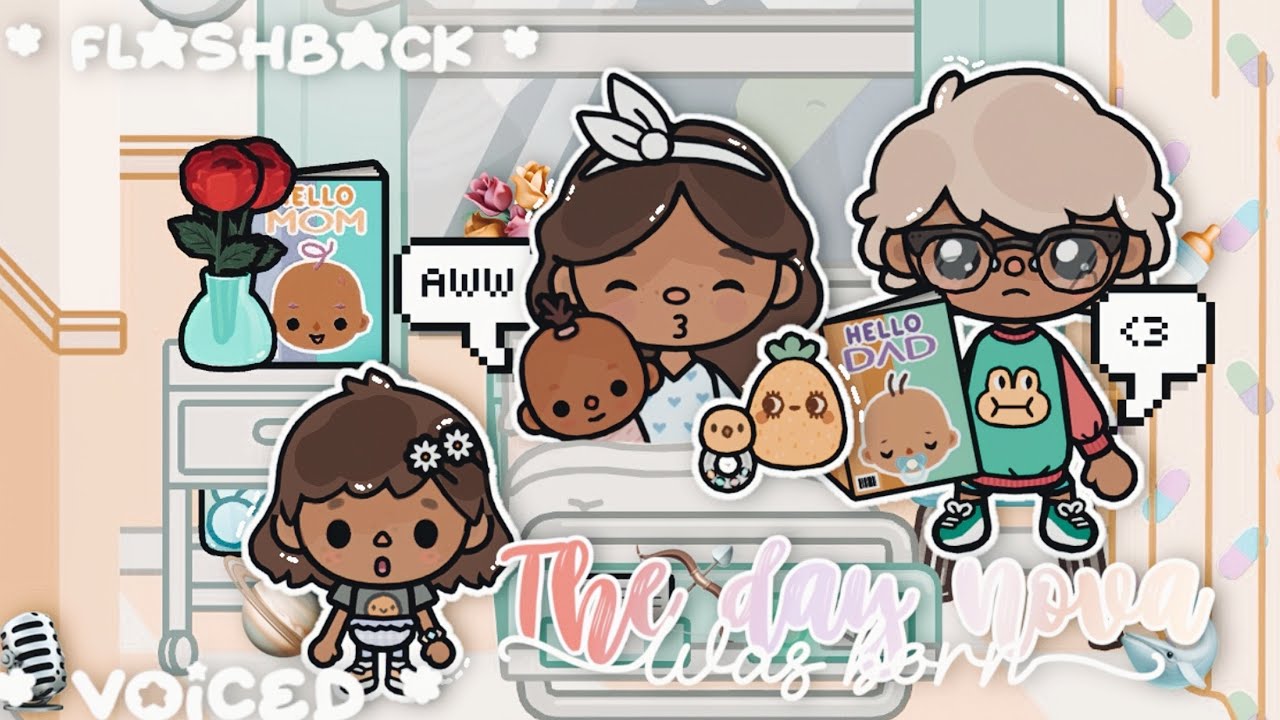The day NoVa 🤍🪐 *+ Was born 🍼🍥|| Toca boca roleplay 🫶🧸|| * voiced 🔉🐋*