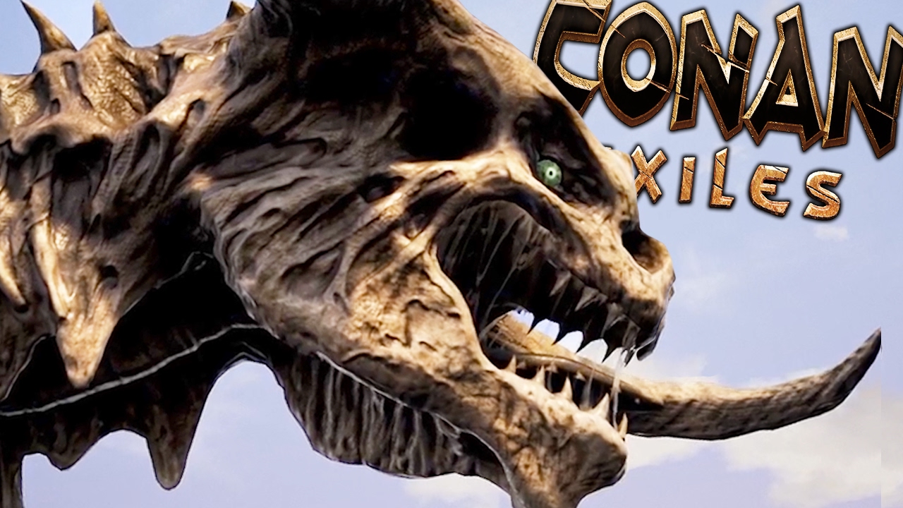 Conan Exiles - FIGHTING THE GIANT UNDEAD DRAGON - #6 (Conan Exiles Gameplay)