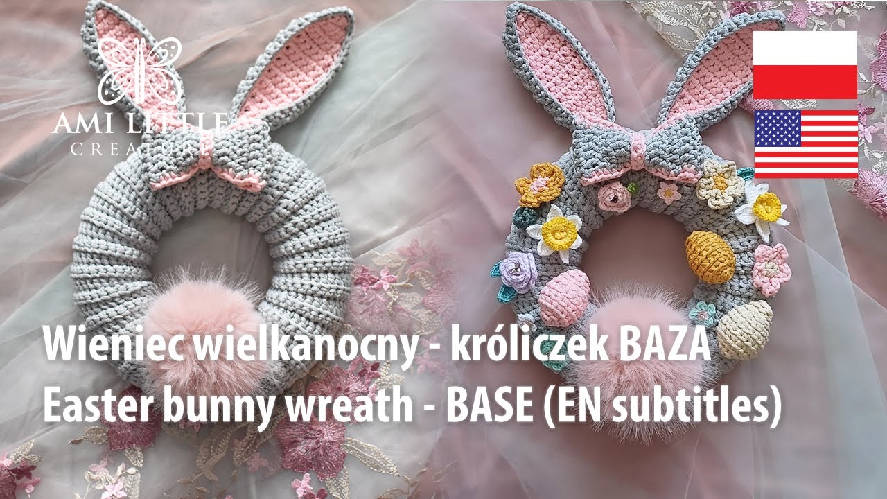 Wieniec wielkanocny - królik | Easter Bunny Wreath (EN subtitles) #easterwreath #amilittlecreature
