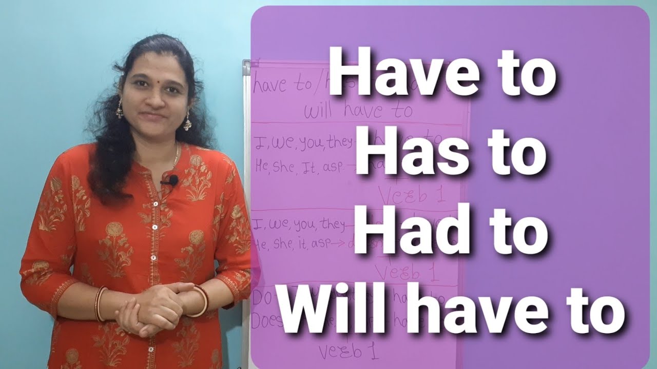 (28) Have to/Has to/Had to/ Will have to ची वाक्य आता  नक्की येणार