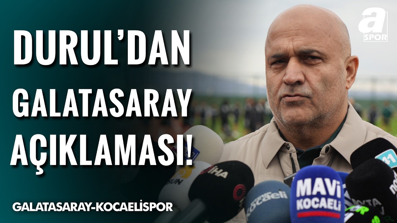 Kocaelispor Başkanı Recep Durul'dan Sert Galatasaray A&ccedil;ıklaması!: 