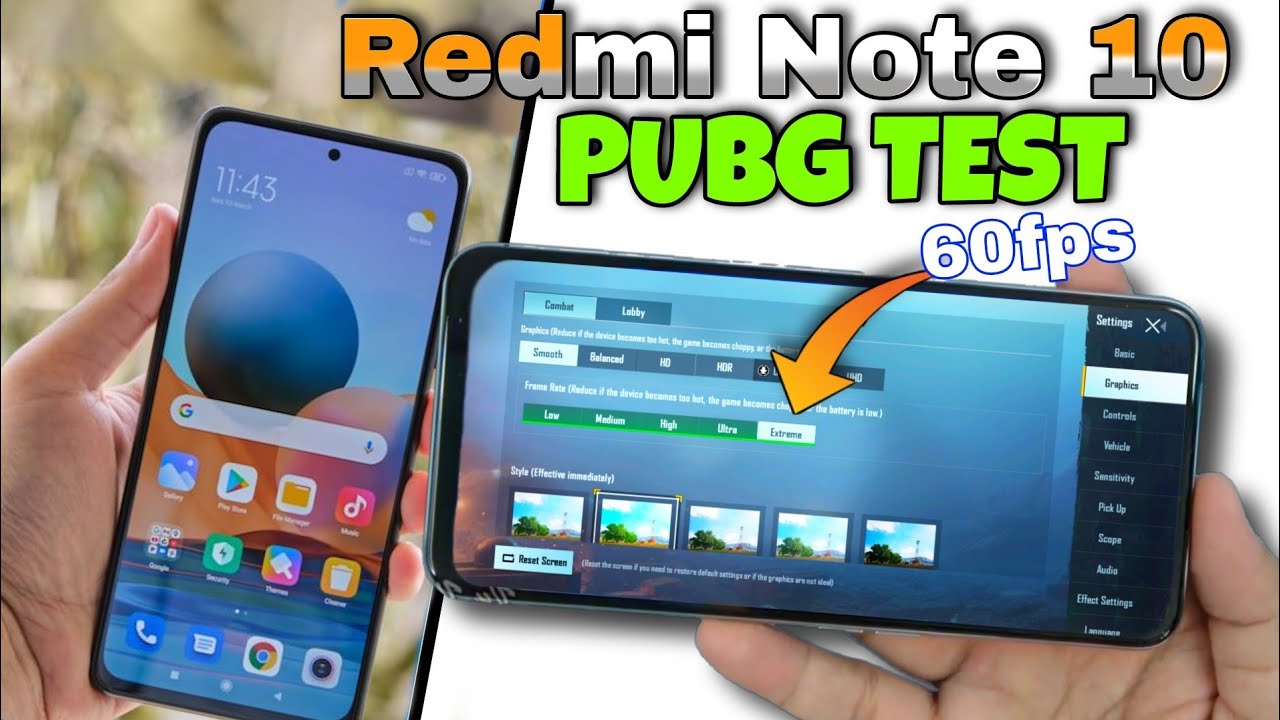 REDMI NOTE 10 PUBG TEST, Gaming Test, Graphics Test & Battery Drain Test