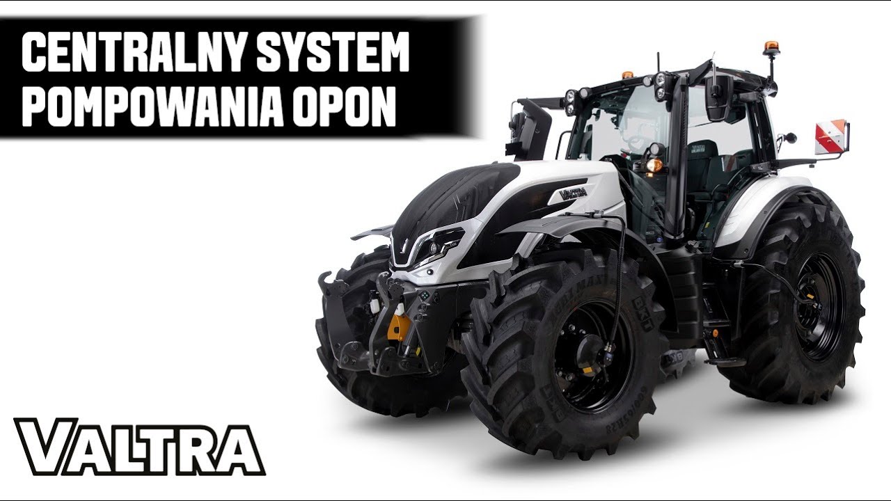 Centralny system pompowania opon w ciągnikach Valtra