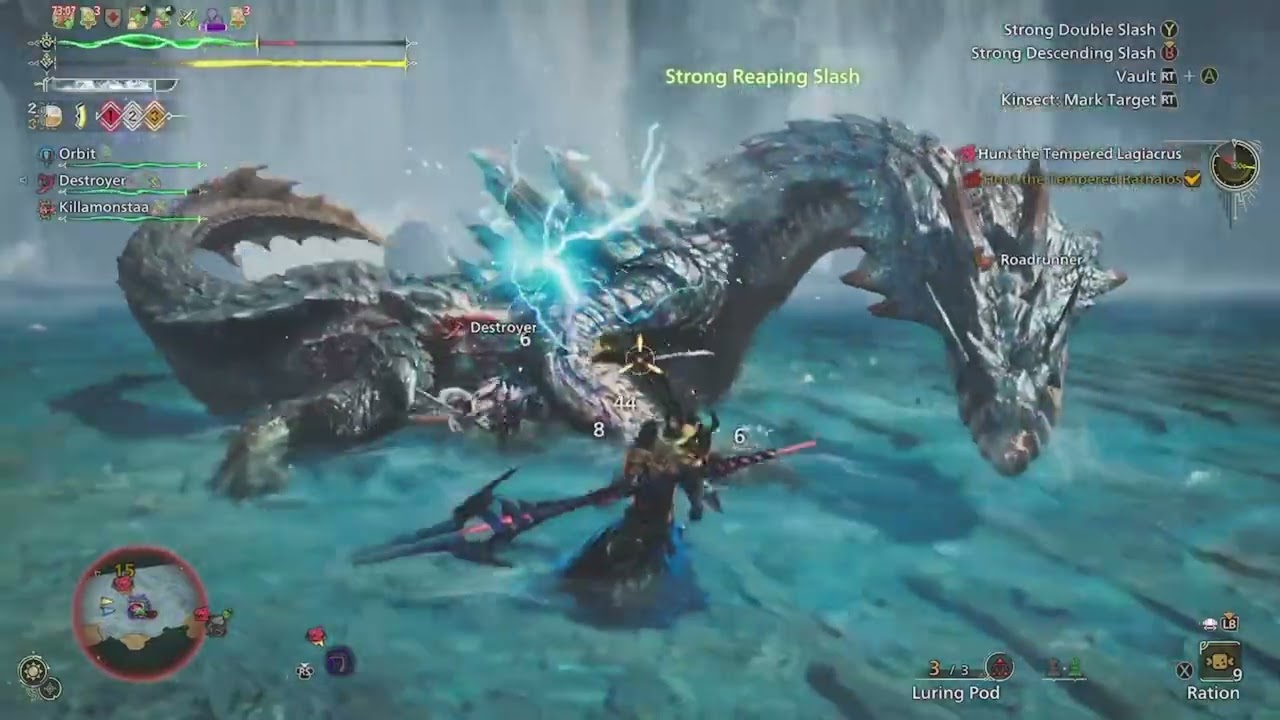 Monster Hunter Wilds, SOS Hunts, Lagi and Rathalos full