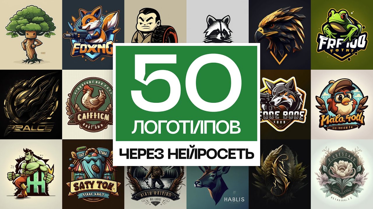 Как создавать ЛОГОТИПЫ используя Нейросети + перевод в ВЕКТОР
