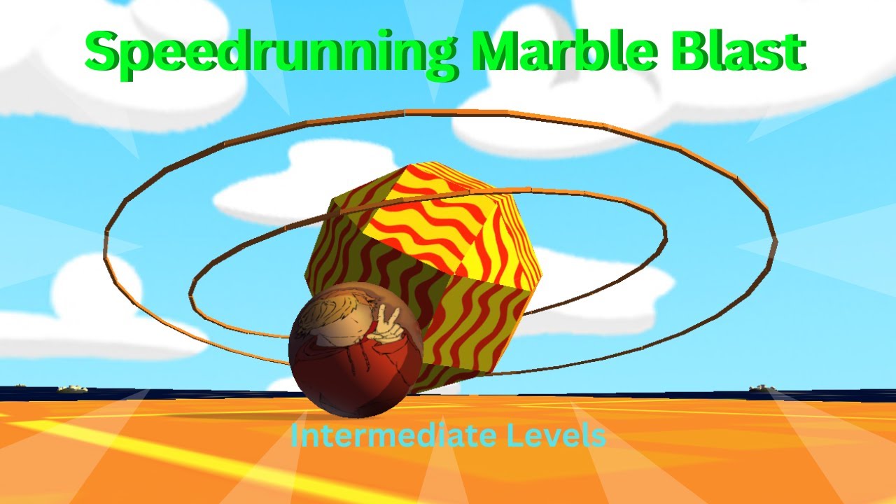 Speedrunning All Intermediate Levels In Marble Blast Vaniverse