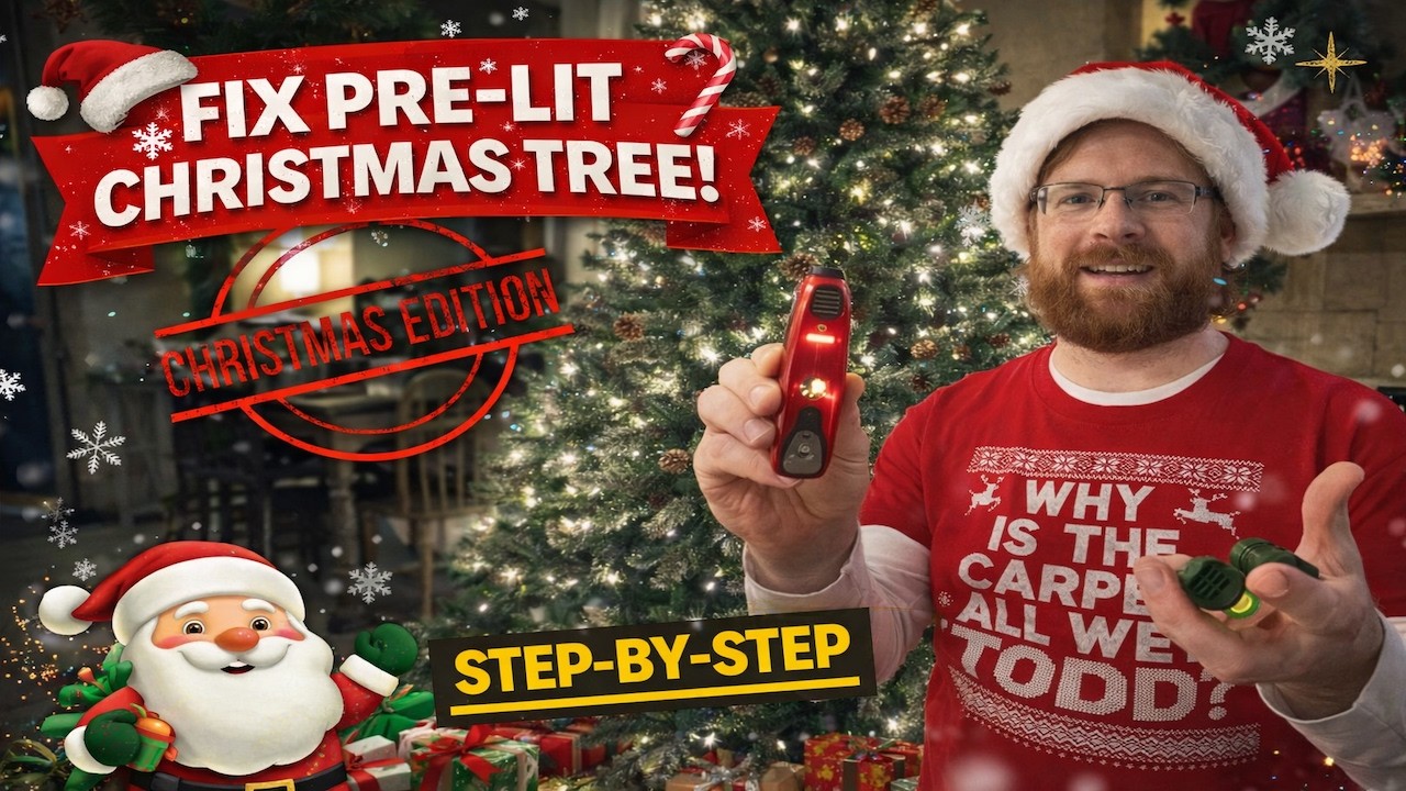 How to fix a pre-lit Christmas tree