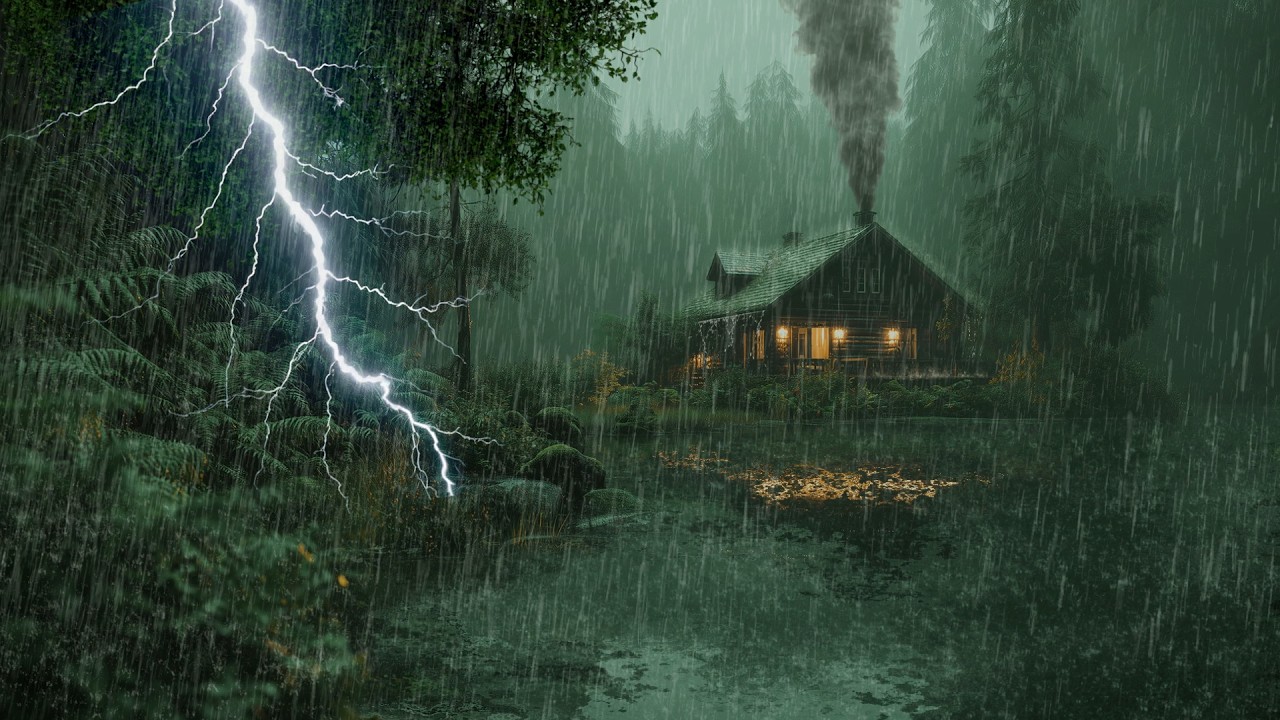 HEAVY RAIN AND THUNDER SOUNDS - DEEP SLEEP | Thunderstorm for Sleeping - Rain Sound Comfort #2