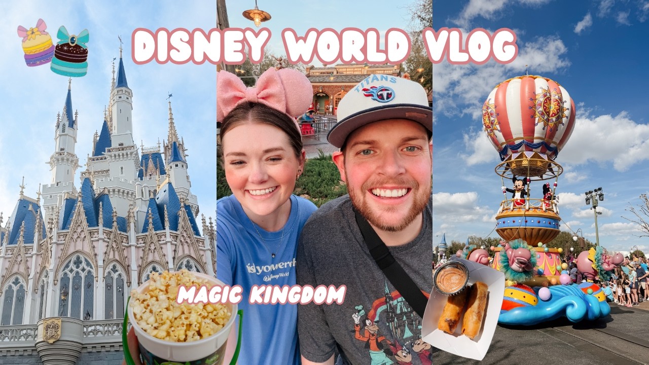 DISNEY WORLD VLOG | a day in the magic kingdom, pin trading, parades, + more ✨🏰🎟️