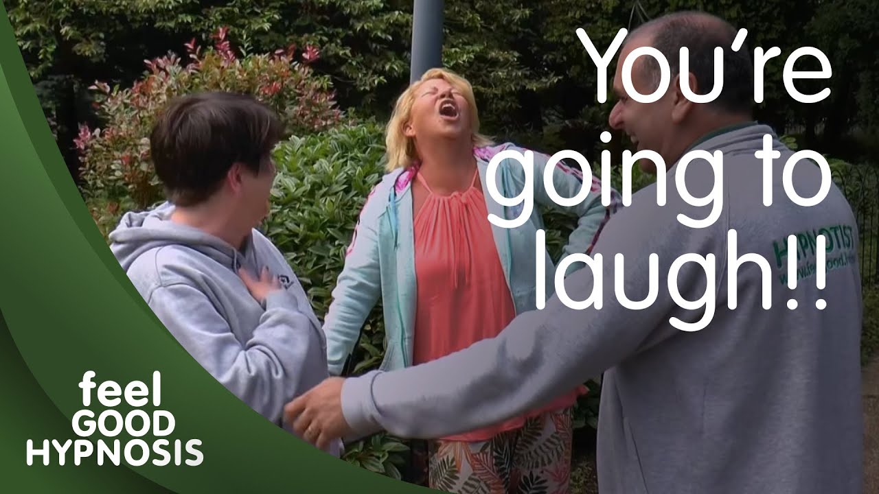 Full Street Hypnosis set in Antrim Castle Gardens at Links2Pink Wellbeing event