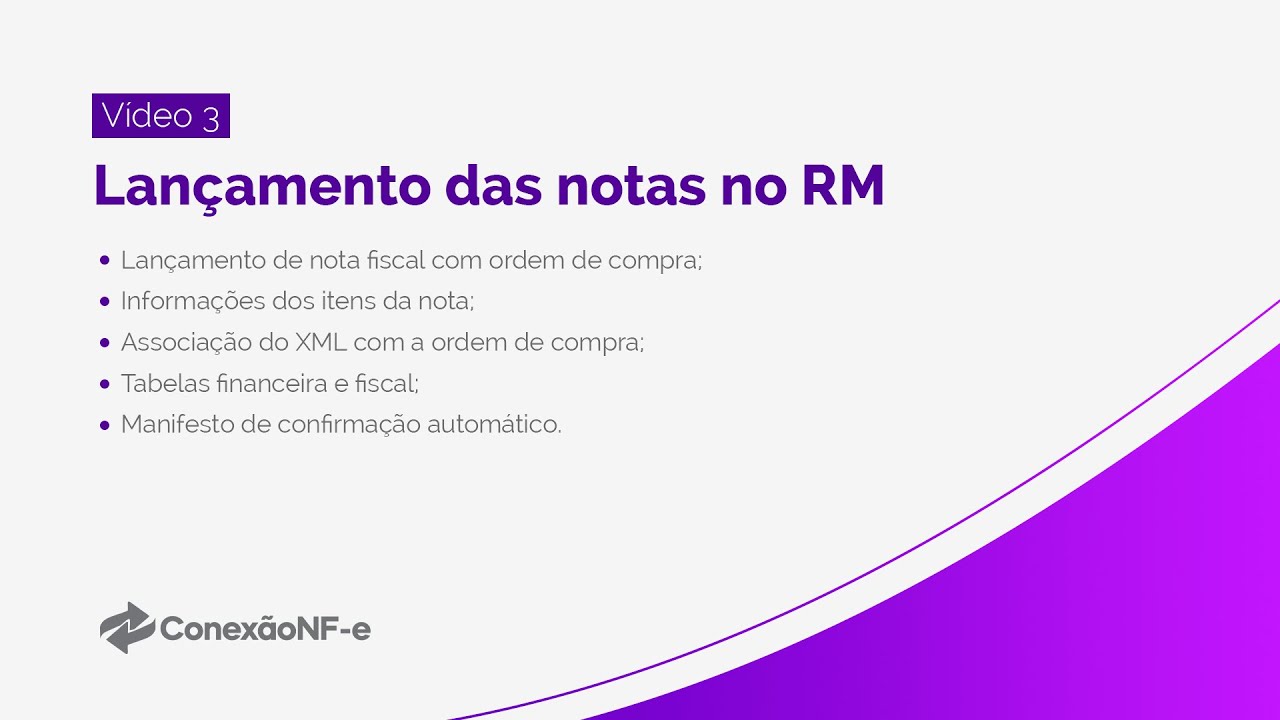 Vídeo 3 - Como lançar notas no RM [Importador XML]