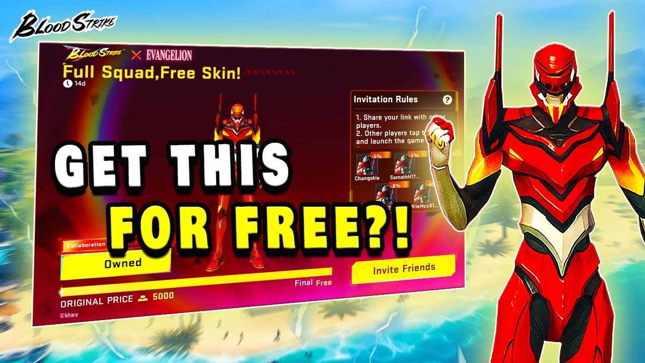 How To GET KATYA&rsquo;S FREE EVANGELION SKIN in Blood Strike 