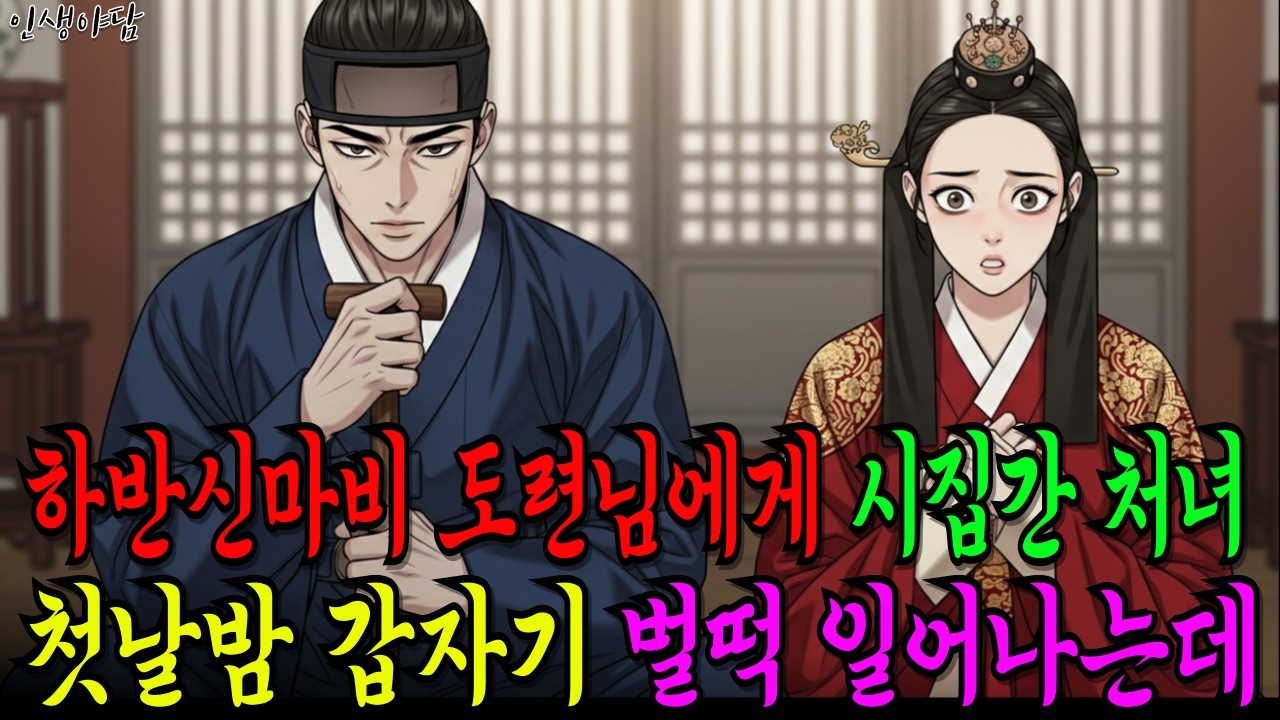 하반신마비 도련님에게 시집간 처녀.. 첫날밤 남편의 행동이...?ㅣ이야기ㅣ야담ㅣ설화ㅣ민담ㅣ옛날이야기ㅣ전설