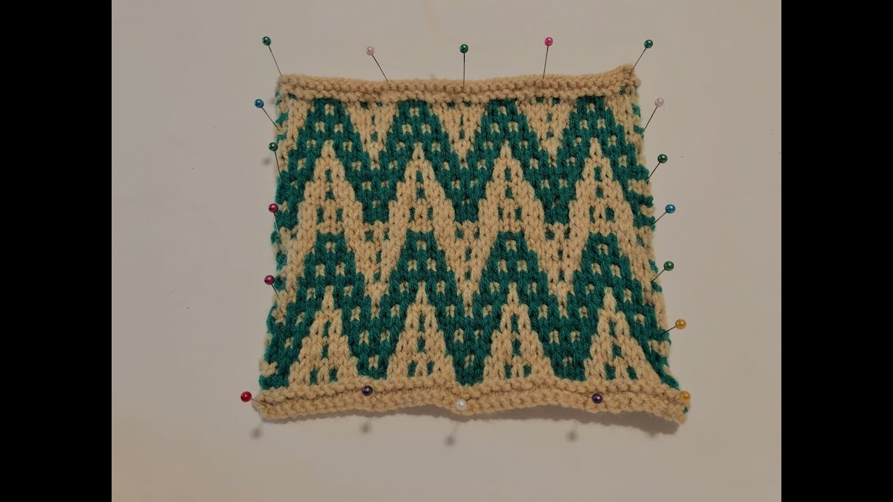 [Mosaic Knit #7] Chevron Bands