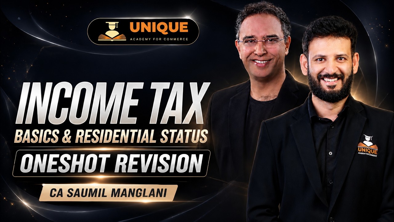 Income Tax | Basics & Residential Status | Oneshot Revision |CS Executive Dec 26| CA Saumil Manglani