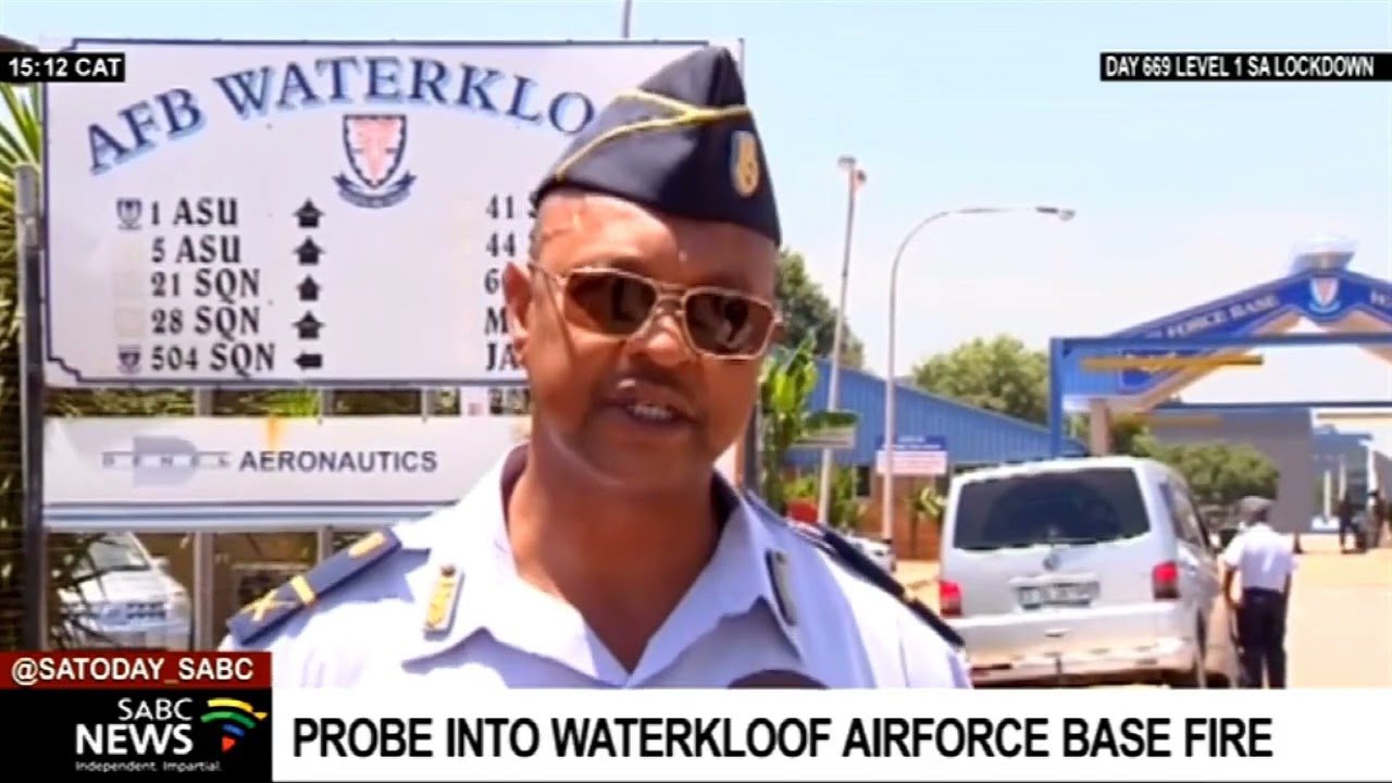 Investigations underway to determine cause of fire at Waterkloof Airforce Base in Pretoria