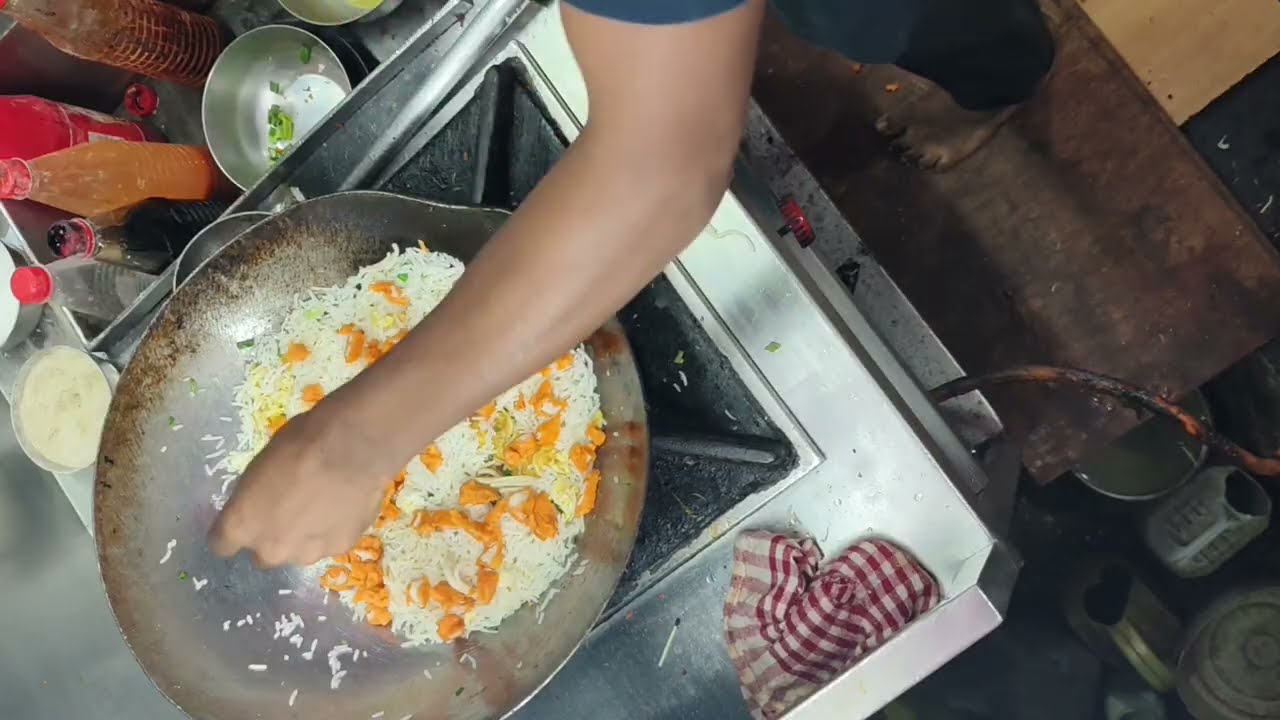 Chicken triple# rice restaurant #style banana sikhe# YouTube👩‍🍳👩‍🍳 channel#food 