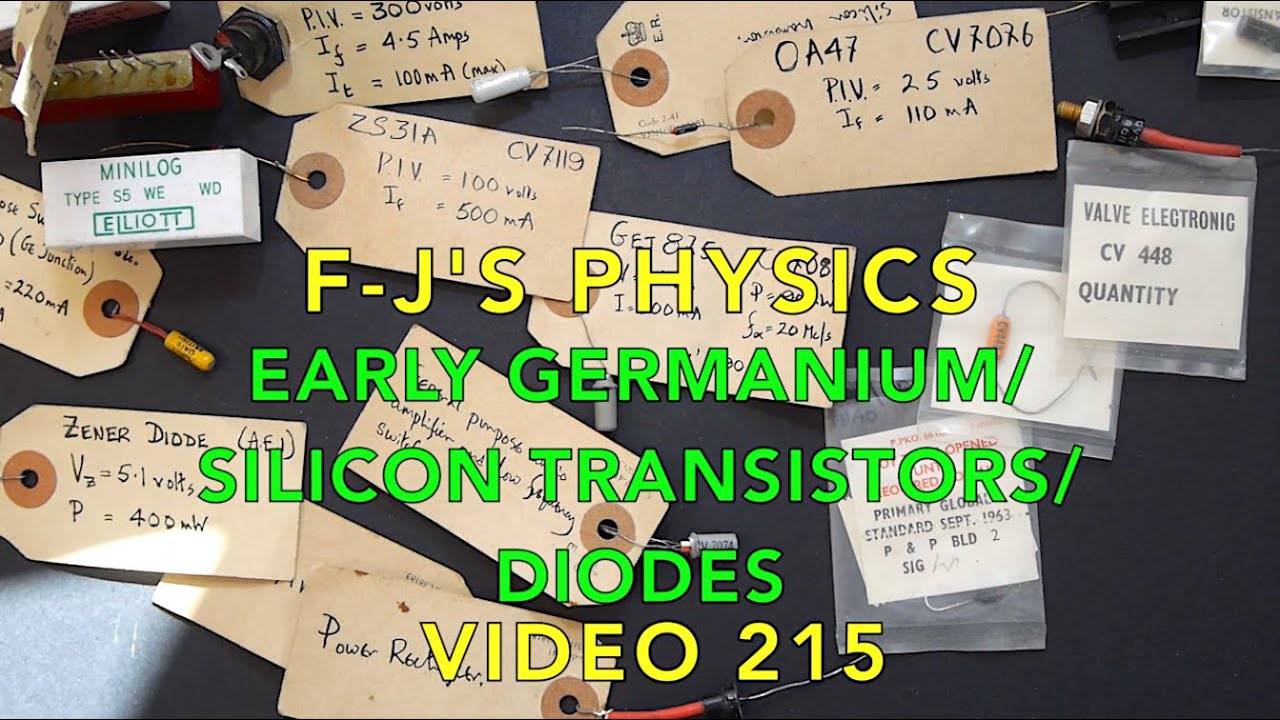 Early Diodes and Transistors + Rare Early RTL Modules  -  F-J's Physics - Video 215