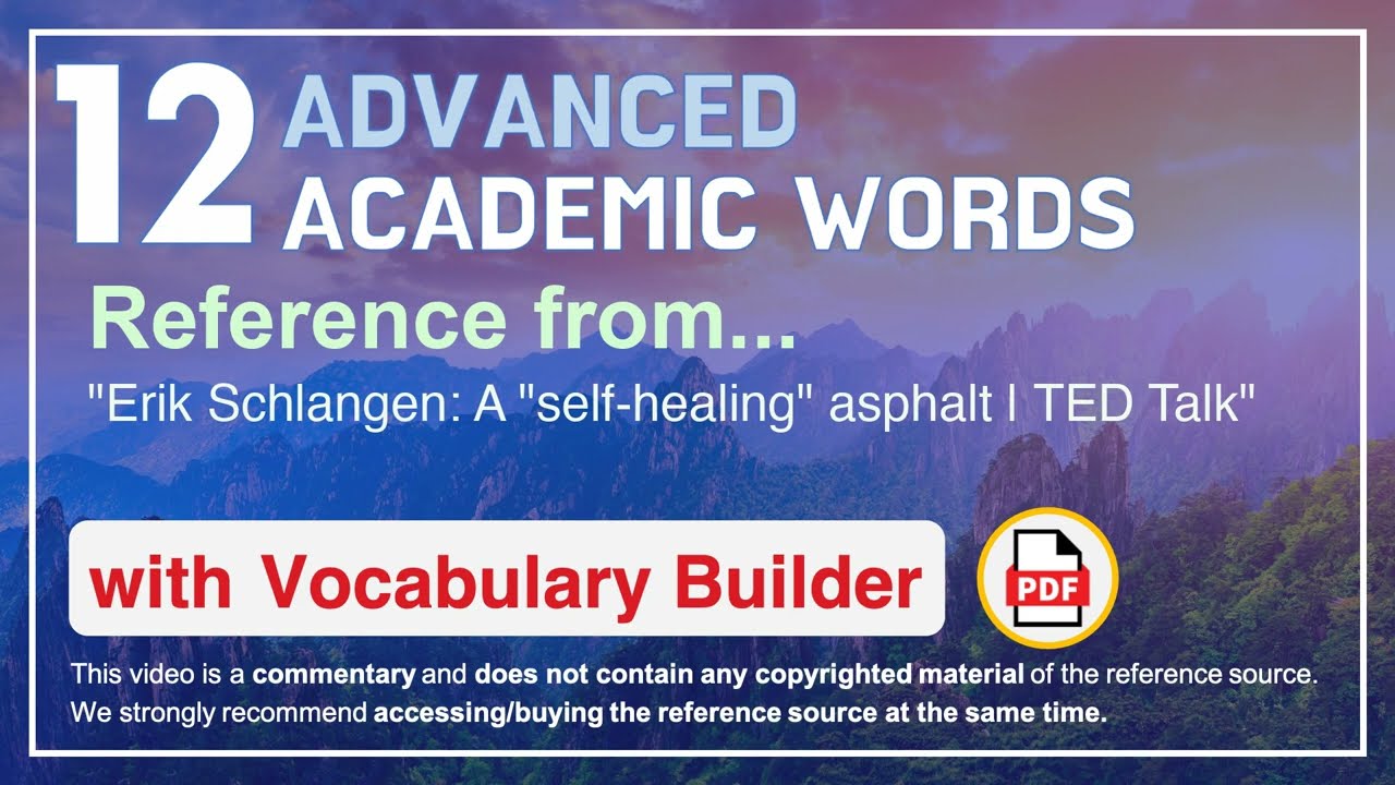 12 Advanced Academic Words Ref from 