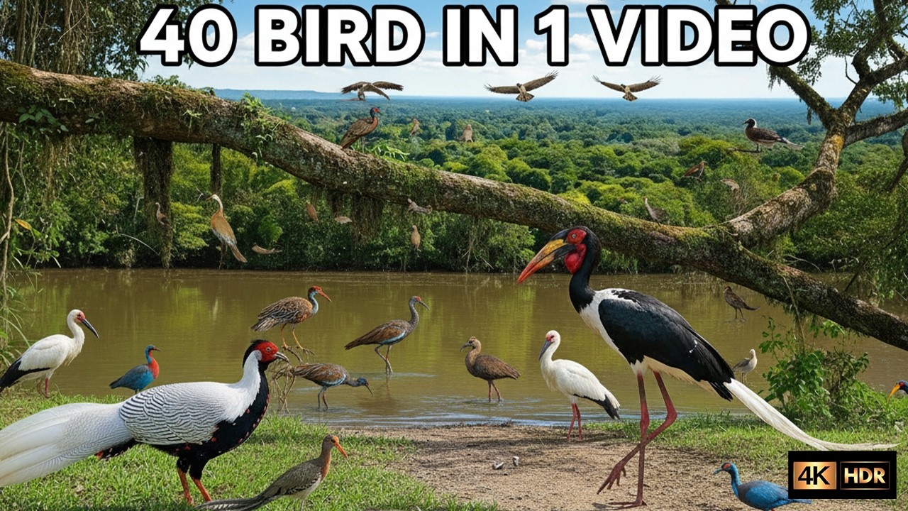🦜 Beautiful Wild Birds in Their Natural Habitat | 4K UHD Wildlife || #WildBirds #BirdWatching