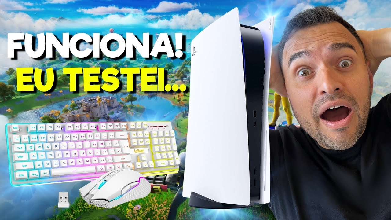 Barato e Insano! Melhores Teclados e Mouses para Ps5! + Lista de Jogos Compat&iacute;veis.