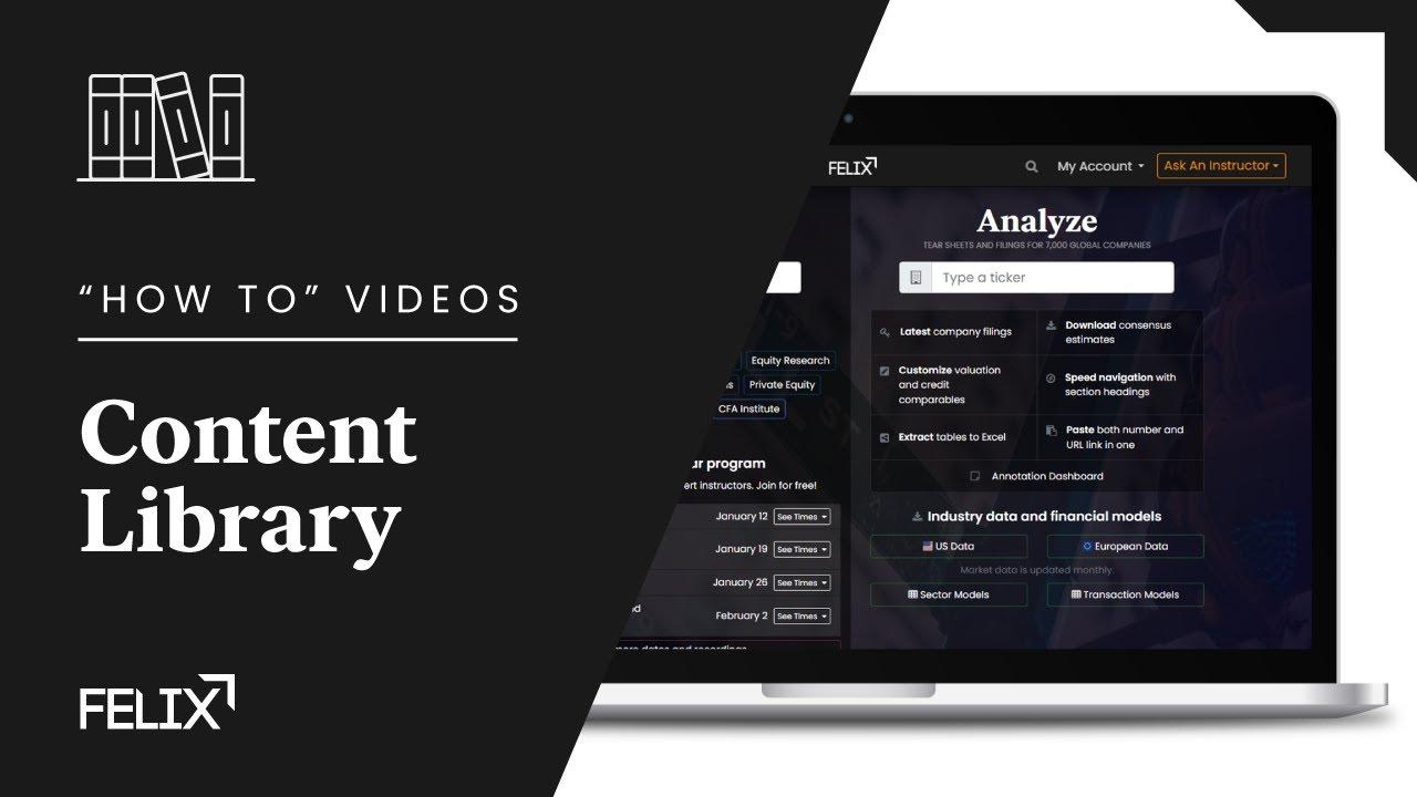 How to use Felix: Content Library