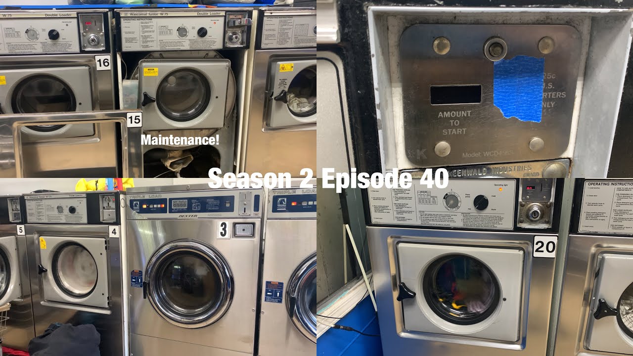Laundromat day S2 Episode 40 The busiest 2 company washers action (Last 2024 video)