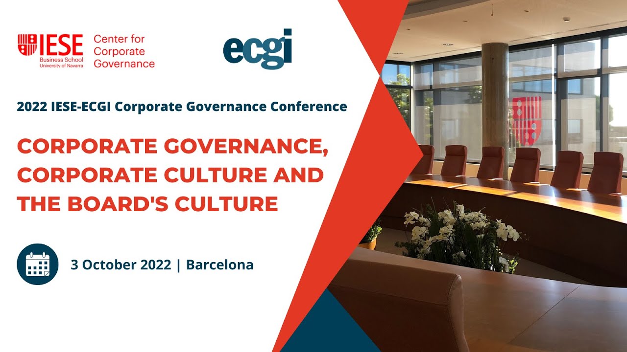 Introduction to the conference: IESE-ECGI
