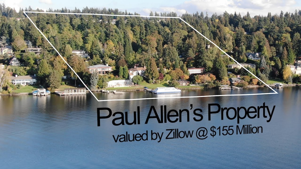 Billionaire Microsoft-Cofounder Paul Allen's House on Mercer Island Shot with Mavic 2 Zoom