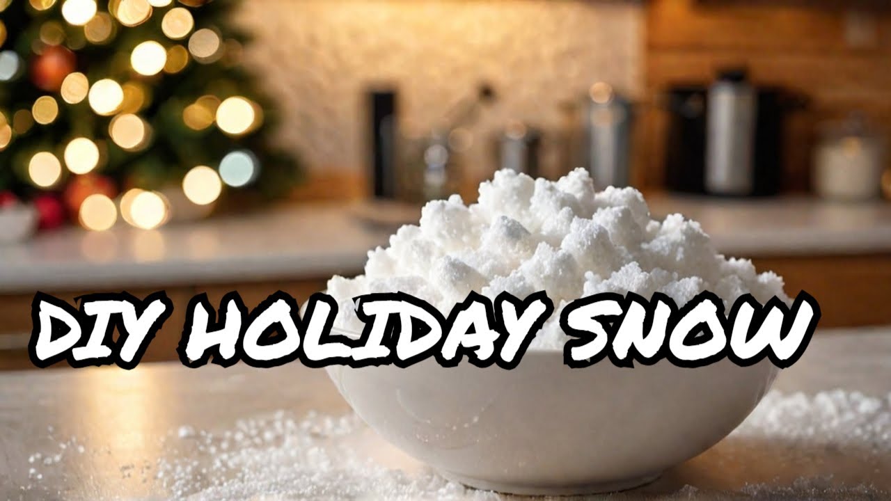 DIY Fake Snow: How to make realistic snow for holiday decor, crafts and winter fun!
