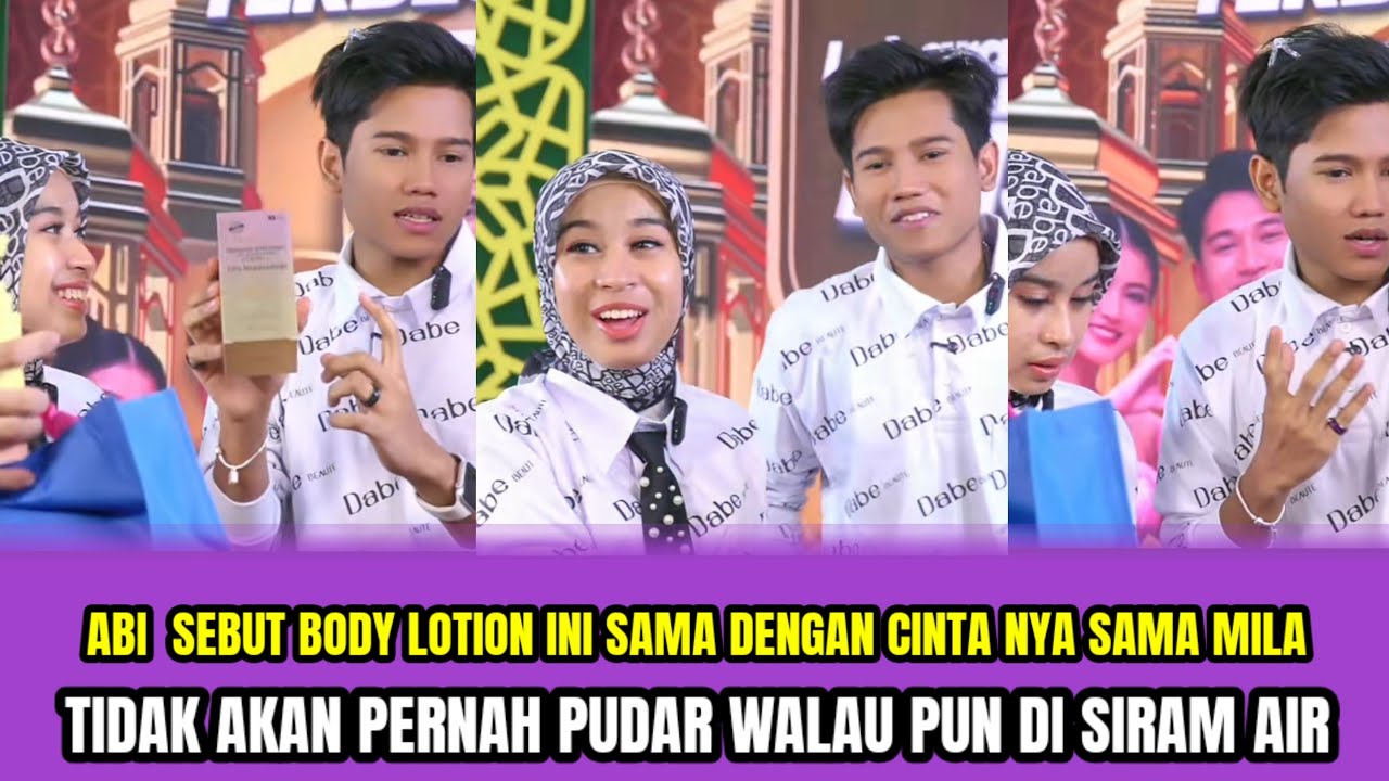 ABY SEBUT BODY LOTION INI SAMA DENGAN CINTA NYA SAMA MILA,TIDAK AKAN  PUDAR  WALAUPUN DISIRAM  AIR‼️