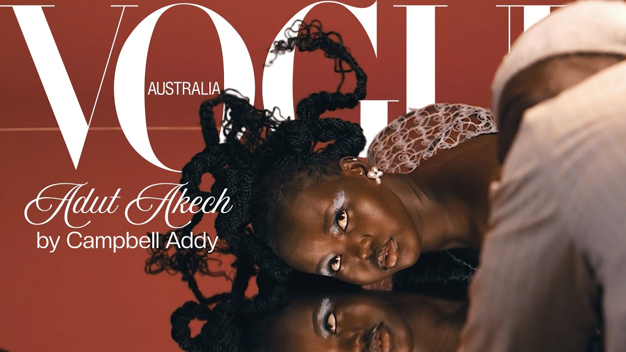 Внутри фотосессии для обложки Vogue Australia: Адут Акеч, Кэмпбелл Эдди