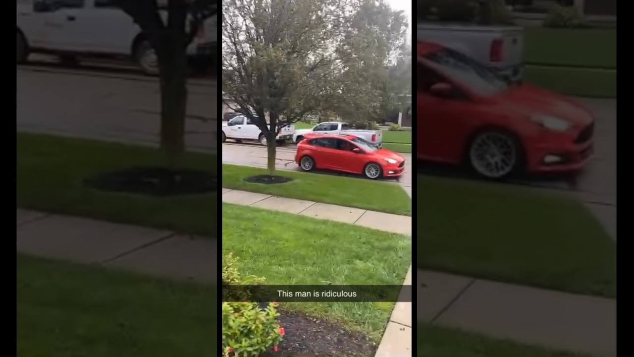 GUN SHOTS outside a neighborhood or a pop tune!! #cars #focusst #loud #exhaust