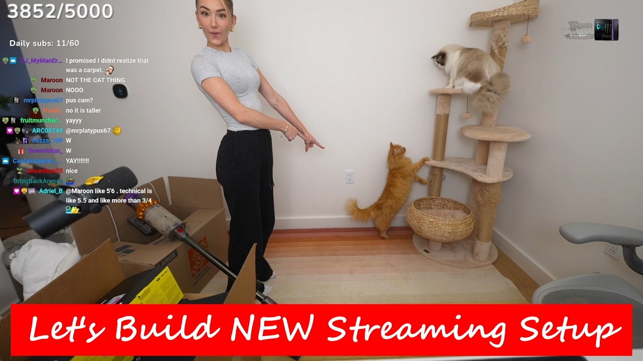Asta builds STREAMING ROOM in NEW APARTAMENT