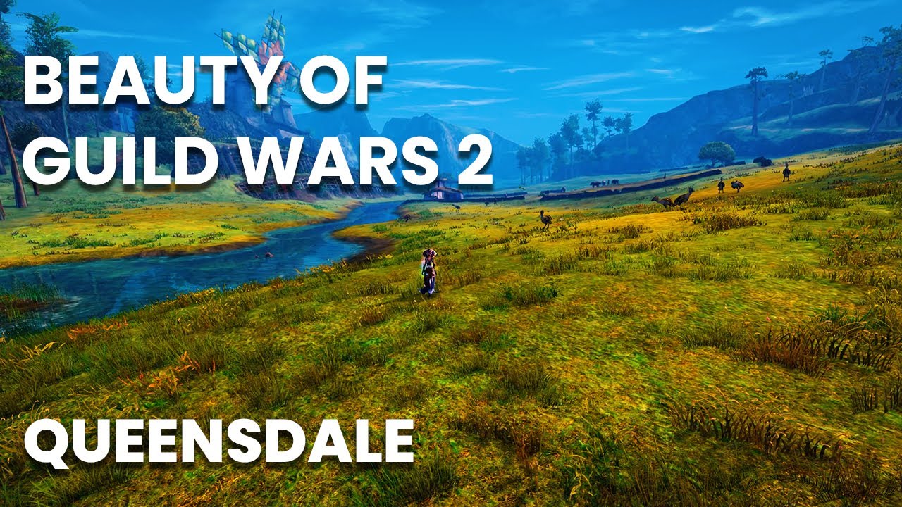 Beauty of Guild Wars 2 – Queensdale | Peaceful Exploration & Music